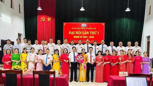 ĐẢNG BỘ UBND XÃ ĐIỀM HE TỔ CHỨC ĐẠI HỘI  LẦN THỨ I, NHIỆM KỲ 2025-2030