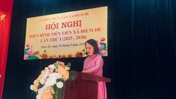 XÃ ĐIỀM HE TỔ CHỨC HỘI NGHỊ ĐIỂN HÌNH TIÊN TIẾN  LẦN THỨ I (2025-2030)