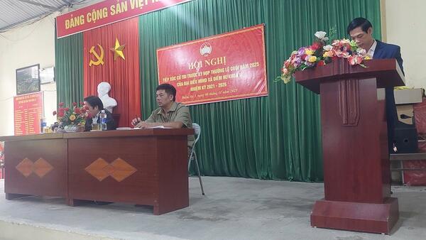 Thôn Điềm He 1 tổ chức buổi tiếp xúc cử tri trước kỳ họp thường lệ cuối năm 2025