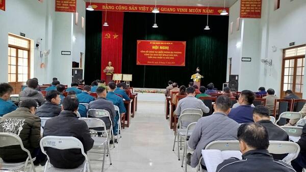 Ban Chỉ huy Quân sự xã Điềm He tổ chức hội nghị Tổng kết công tác quốc phòng địa phương năm 2025, triển khai nhiệm vụ năm 2026.