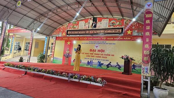 Xã Điềm He tổ chức thành công đại hội thể dục thể thao  lần thứ nhất năm 2025