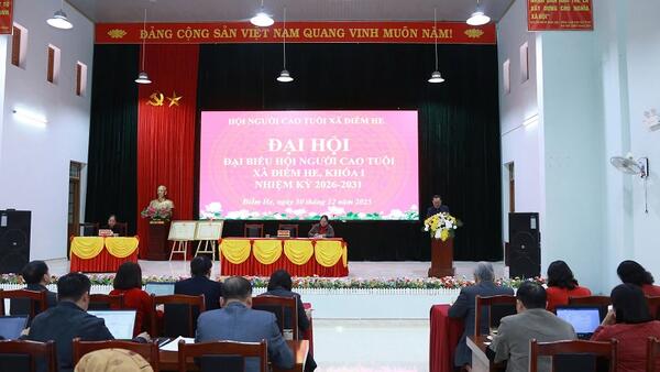 Hội Người cao tuổi xã Điềm He tổ chức Đại hội đại biểu  khóa I, nhiệm kỳ 2026 – 2031