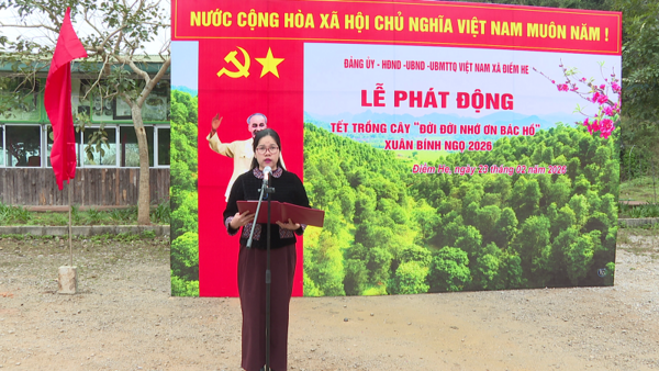 Xã Điềm He tổ chức tết trồng cây nhân dịp  Xuân Bính Ngọ năm 2026