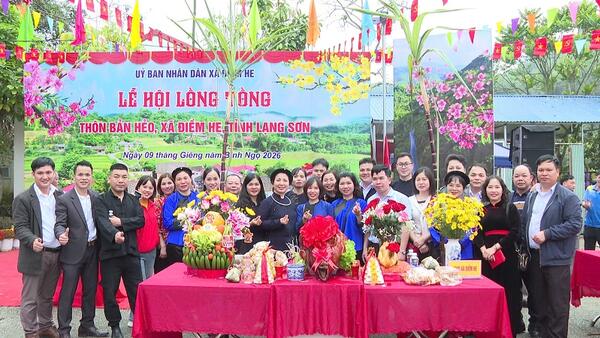 Xã Điềm He tổ chức lễ hội Lồng Tồng thôn Bản Hẻo nhân dịp Xuân Bính Ngọ năm 2026