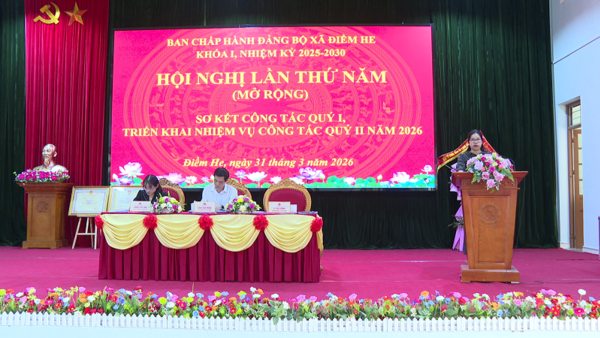 ĐẢNG BỘ XÃ ĐIỀM HE TỔ CHỨC HỘI NGHỊ BAN CHẤP HÀNH LẦN THỨ 5 (MỞ RỘNG), NHIỆM KỲ 2025-2030