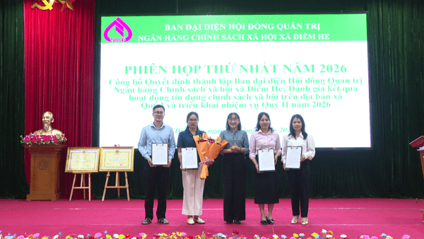 XÃ ĐIỀM HE TỔ CHỨC PHIÊN HỌP THỨ NHẤT BAN ĐẠI DIỆN HỘI ĐỒNG QUẢN TRỊ NGÂN HÀNG CHÍNH SÁCH XÃ HỘI