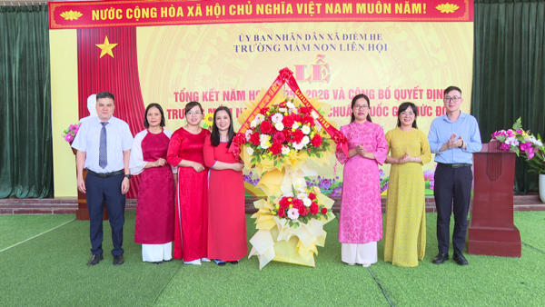 TRƯỜNG MẦM NON LIÊN HỘI TỔ CHỨC TỔNG KẾT NĂM HỌC  2025 – 2026 VÀ ĐÓN BẰNG CÔNG NHẬN TRƯỜNG HỌC ĐẠT CHUẨN  QUỐC GIA MỨC ĐỘ 1