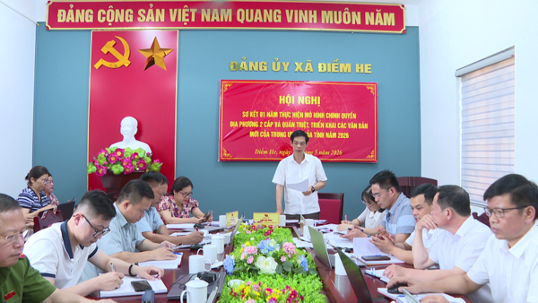 Xã Điềm He Sơ kết 1 năm vận hành mô hình chính quyền địa phương 2 cấp