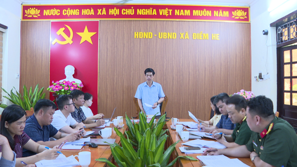 XÃ ĐIỀM HE HỌP BAN TỔ CHỨC HUẤN LUYỆN DÂN QUÂN NĂM 2026