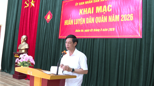 XÃ ĐIỀM HE KHAI MẠC HUẤN LUYỆN DÂN QUÂN NĂM 2026