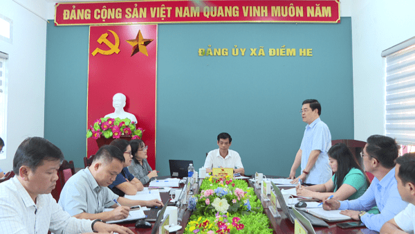Đảng ủy xã Điềm He tổ chức hội nghị Ban Thường vụ lần thứ 15