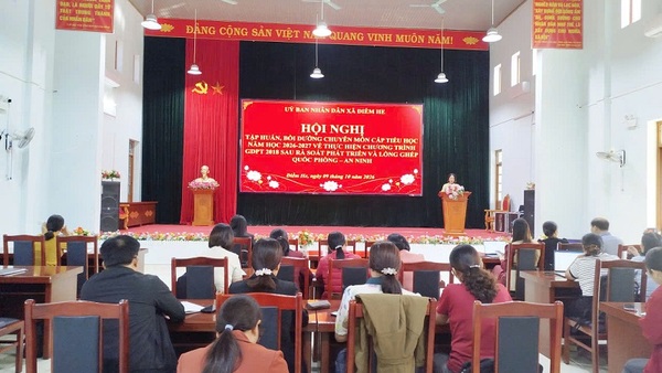 Hội nghị tập huấn, bồi dưỡng chuyên môn cấp Tiểu học  năm học 2026 - 2027 về thực hiện Chương trình giáo dục phổ thông năm 2018